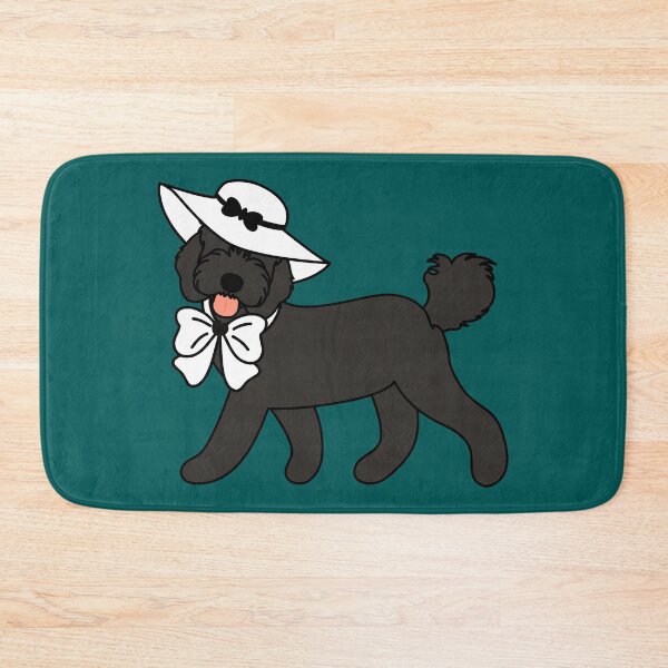 Item preview, Fashion Black Cockapoo Cavapoo Cavoodle Dog with Ribbon Bow designed and sold by Lulupainting.