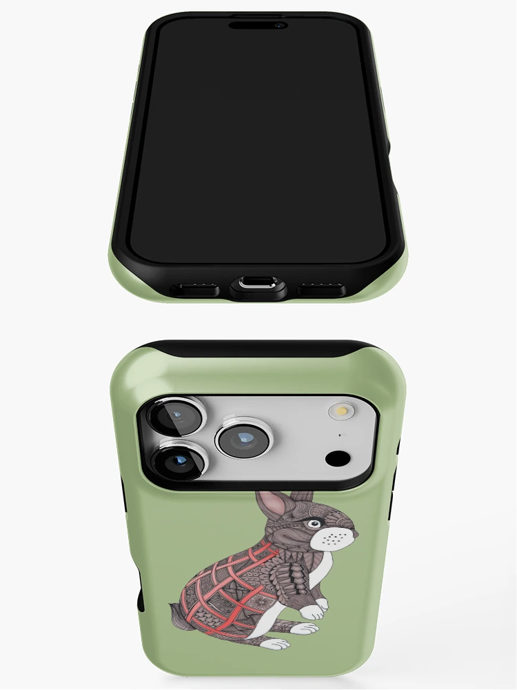 Thumbnail 3 of 4, iPhone Case, Patchy Rabbit designed and sold by MagicMama.