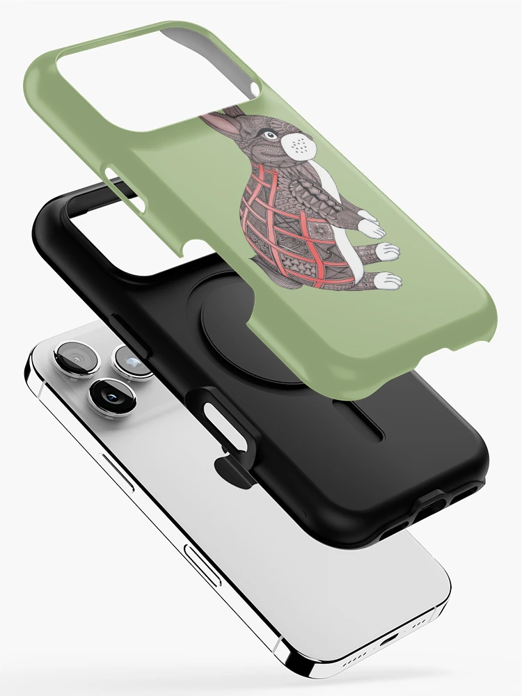 Thumbnail 2 of 4, iPhone Case, Patchy Rabbit designed and sold by MagicMama.
