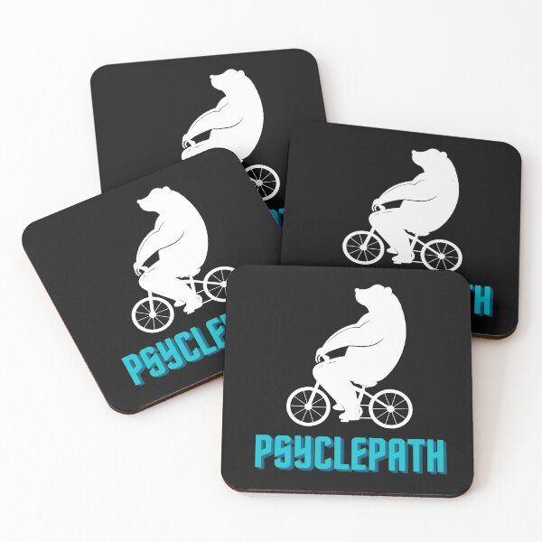 Item preview, Psyclepath Cycling Bear designed and sold by FitFabFunny.