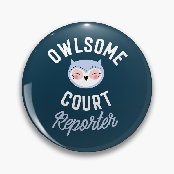 Item preview, Owlsome Court Reporter Pun - Funny Gift Idea designed and sold by betternotes.