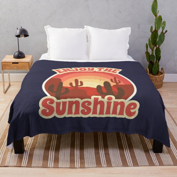 Item preview, Enjoy The Sunshine / Retro Design / Camping Lovers / Desert / Cactus designed and sold by RedBoyShop.