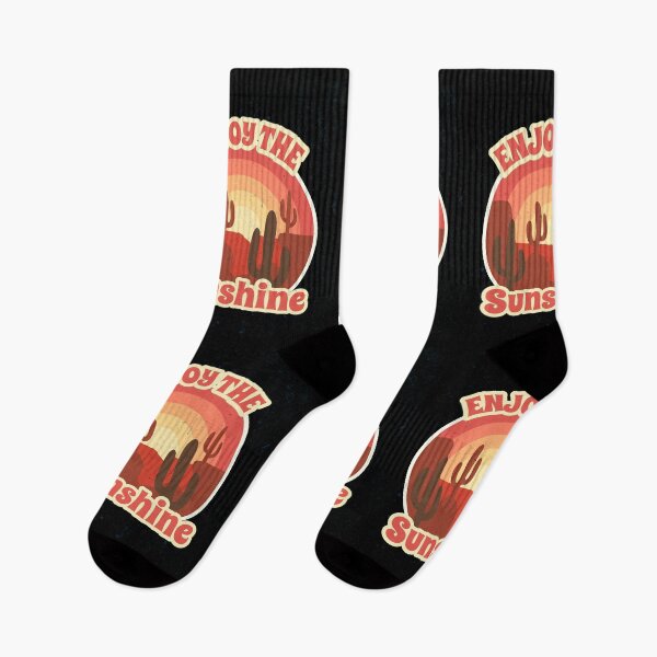 Item preview, Enjoy The Sunshine / Retro Design / Camping Lovers / Desert / Cactus designed and sold by RedBoyShop.