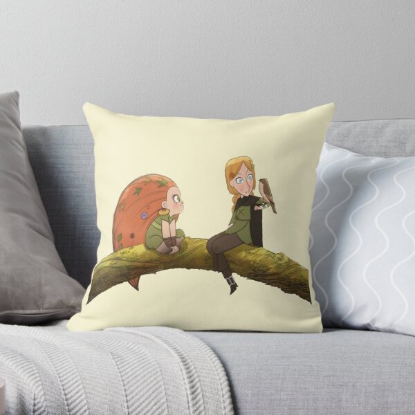 Mebh And Robyn Wolfwalkers Throw Pillow