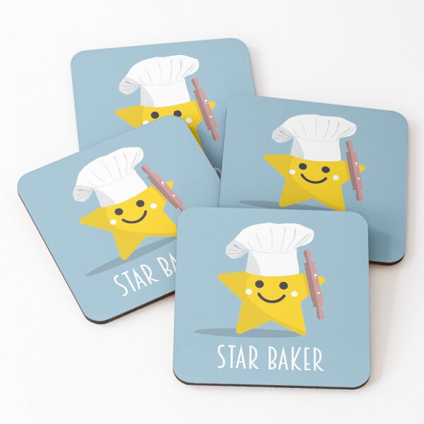 Item preview, Cute Star Baker with Rolling Pin designed and sold by VicEllisArt.