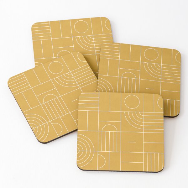 Item preview, My Favorite Geometric Patterns No.22 - Mustard Yellow designed and sold by Zoltan Ratko.