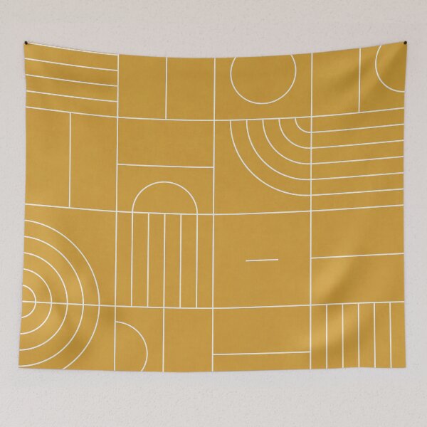 Item preview, My Favorite Geometric Patterns No.22 - Mustard Yellow designed and sold by Zoltan Ratko.