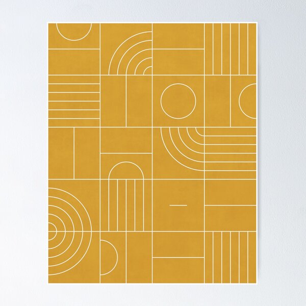 Item preview, My Favorite Geometric Patterns No.22 - Mustard Yellow designed and sold by Zoltan Ratko.