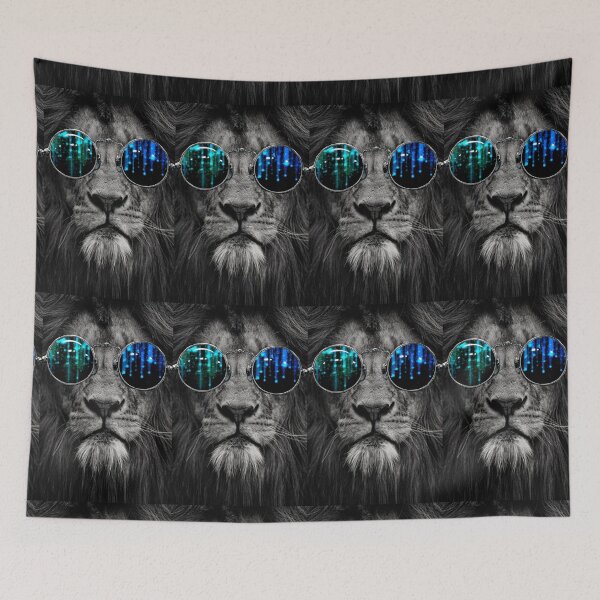 Item preview, lion in shades designed and sold by Catherine  Milchard.