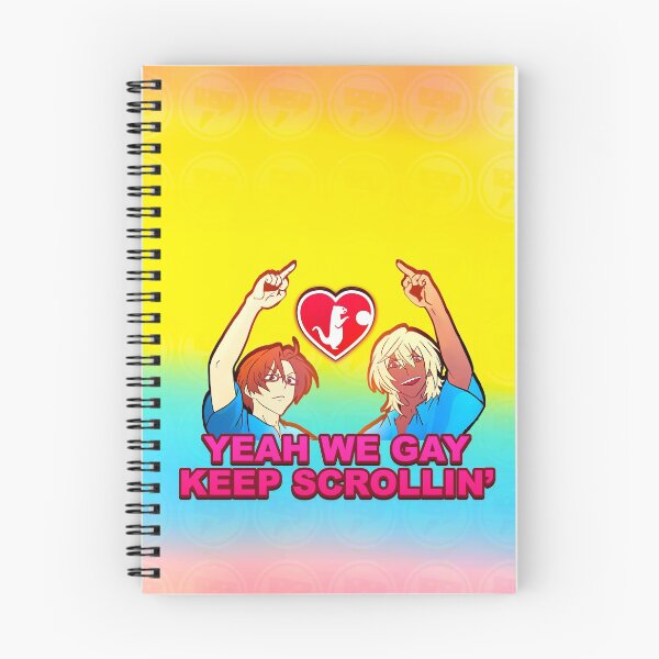 Item preview, Sarazanmai! Reo and Mabu giving everyone the finger designed and sold by angsty-angst.