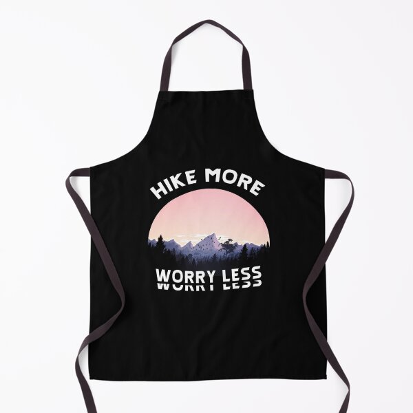 Aperçu de l'œuvre Hike More Worry Less - Randonnée disant créée et vendue par BasicWear.