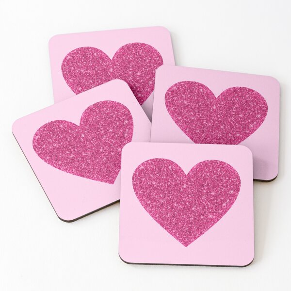 Item preview, Y2k pink glitter heart  designed and sold by Cosmic Detour .