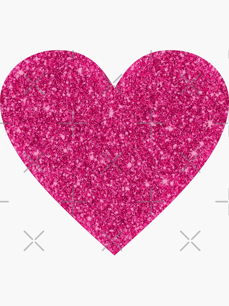 Pastel Glitter Heart Stickers