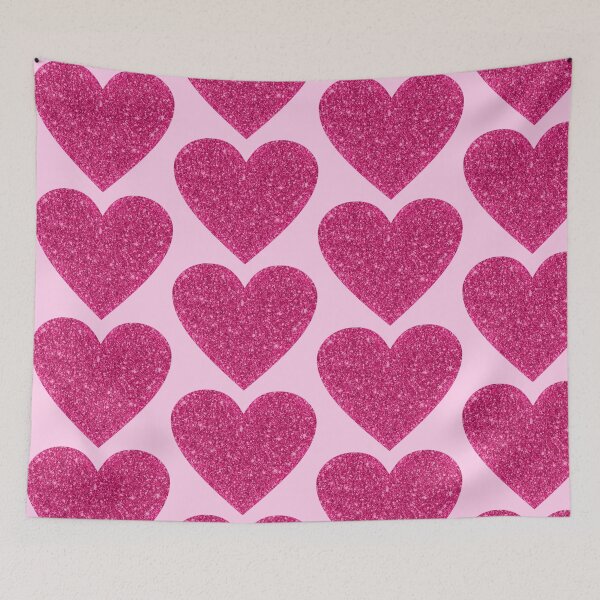Item preview, Y2k pink glitter heart  designed and sold by Cosmic Detour .
