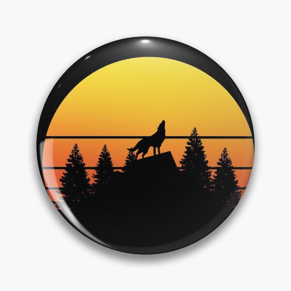 Item preview, Howling Silhouette Wolf designed and sold by joabaj.