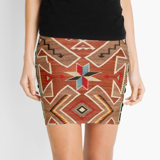 1925 NAVAJO INDIAN ART1925 - high resolution for large items Mini Skirt