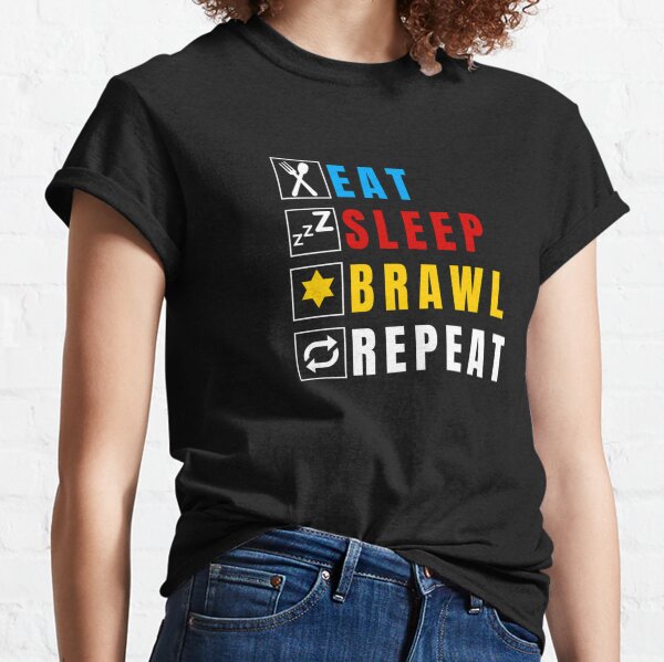 Mangez Sleep Brawl Repeat T-shirt classique