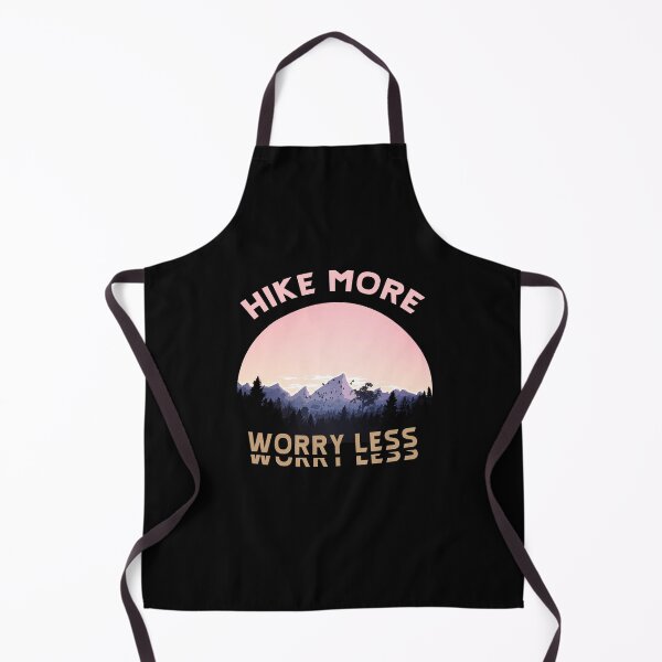 Aperçu de l'œuvre Hike More Worry Less - Randonnée disant créée et vendue par BasicWear.