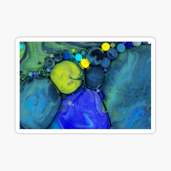 Bubbles Art Hannah Sticker