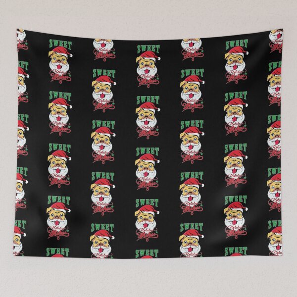 Item preview, Merry Christmas Pug Sweet Holiday Wishes  designed and sold by MadMando.