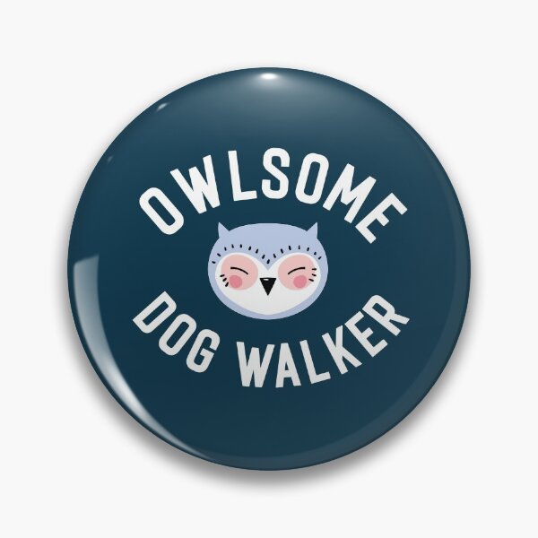 Item preview, Owlsome Dog Walker Pun - Funny Gift Idea designed and sold by betternotes.