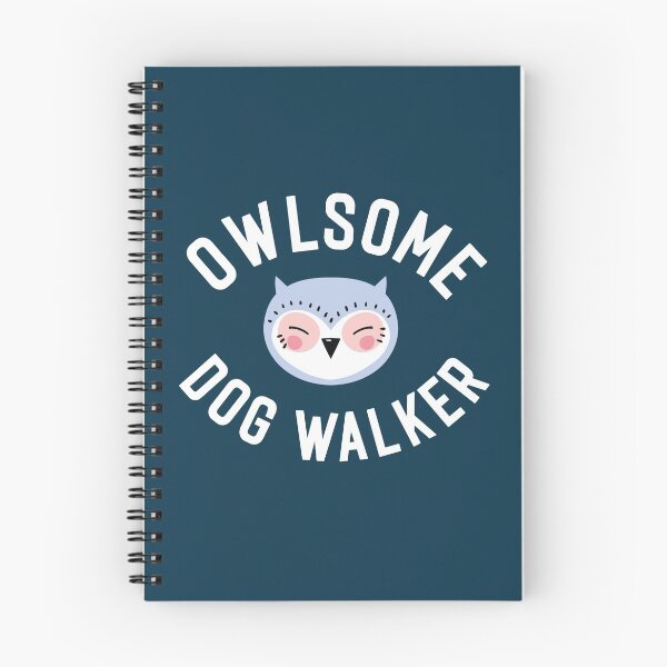 Item preview, Owlsome Dog Walker Pun - Funny Gift Idea designed and sold by betternotes.