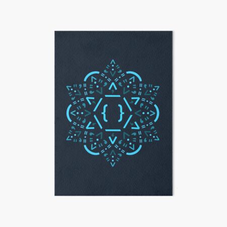 Code Mandala - React Framework Art Board Print