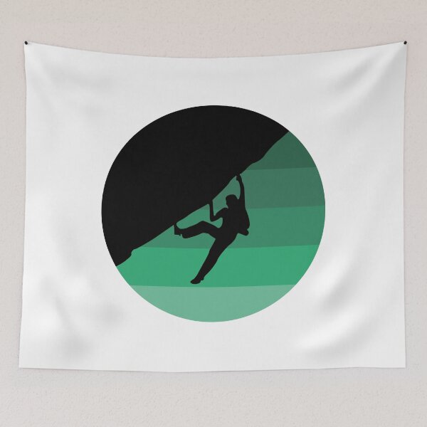 Item preview, Escalada en roca Boulder Retro Sunset - Verde designed and sold by Seth's Tees.