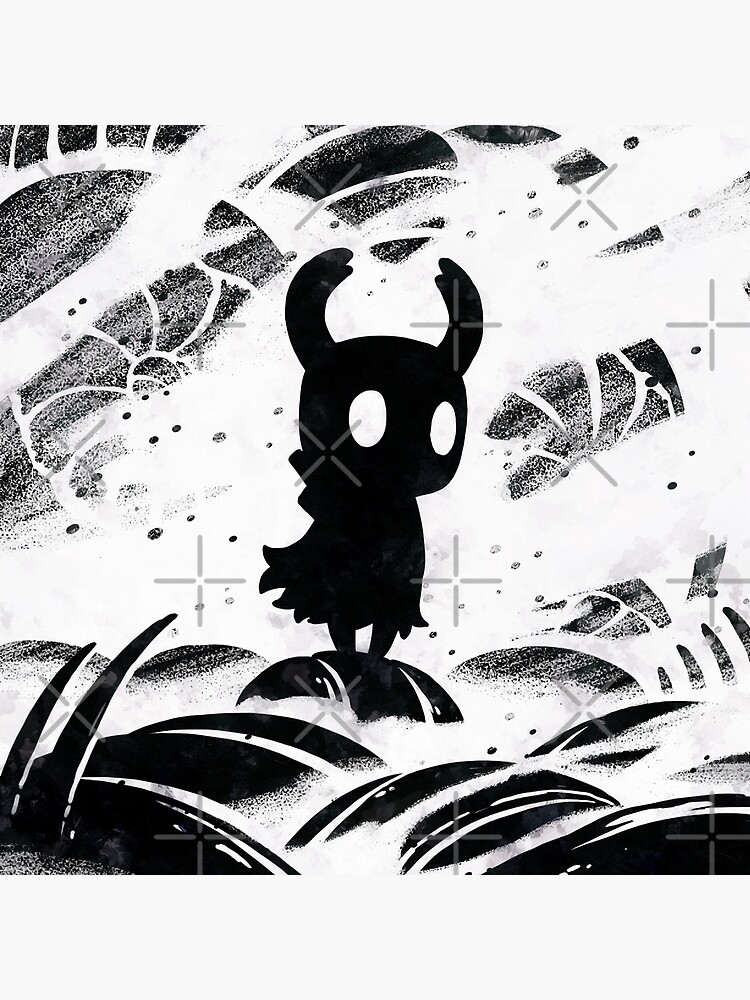 Black and White Hollow Knight by Saikishop