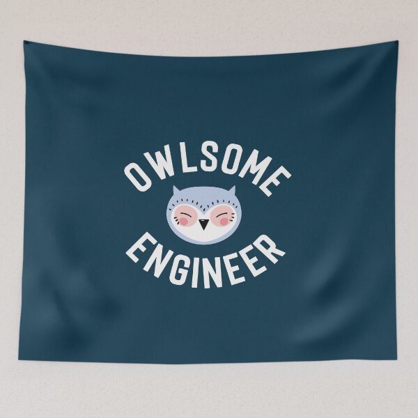 Item preview, Owlsome Engineer Pun - Funny Gift Idea designed and sold by betternotes.