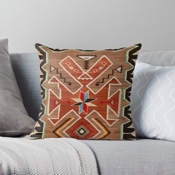 1925 NAVAJO INDIAN ART1925 - high resolution for large items Throw Pillow