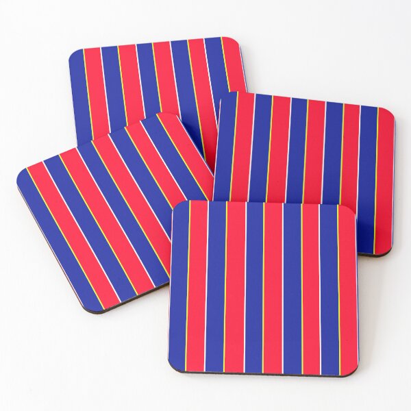 Item preview, Retro red & blue team colours (stripes) designed and sold by NiceEggThreads.