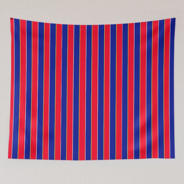 Item preview, Retro red & blue team colours (stripes) designed and sold by NiceEggThreads.