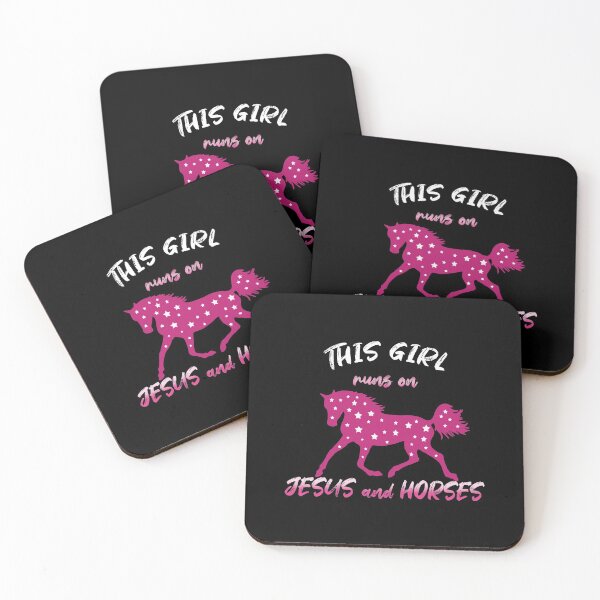 Item preview, This Girl Runs On Jesus And Horses Christian Gift designed and sold by Fran Fryberg.