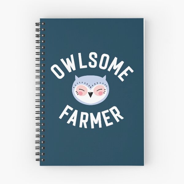 Item preview, Owlsome Farmer Pun - Funny Gift Idea designed and sold by betternotes.