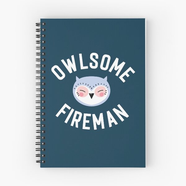 Item preview, Owlsome Fireman Pun - Funny Gift Idea designed and sold by betternotes.