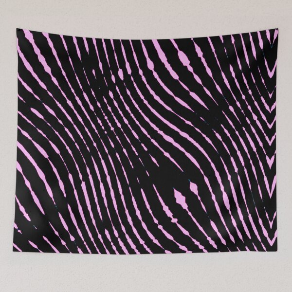 Item preview, Colorama pink zigzag zebra lines designed and sold by Joie-et-Poesie.