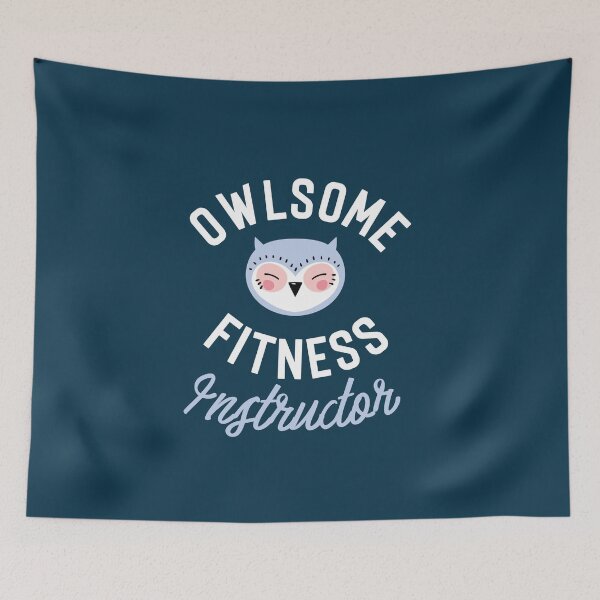 Item preview, Owlsome Fitness Instructor Pun - Funny Gift Idea designed and sold by betternotes.
