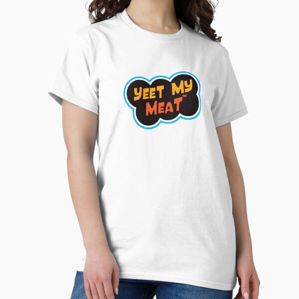 Vista previa del artículo con la obra «Yeet mi carne», diseñado y vendido por VonHafe.