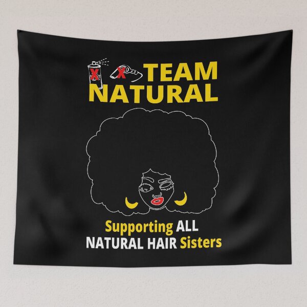 Item preview, Afro Black Girl Team Natural Supporting Natural Hair Sisters  designed and sold by Black Queens.