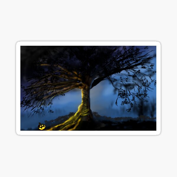 Halloween Tree Sticker