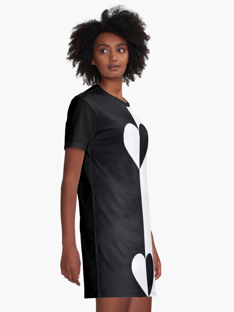 Copy Of Split Half White Half Black With Lines And Circles Graphic T Shirt Dress For Sale By Teehowa Redbubble