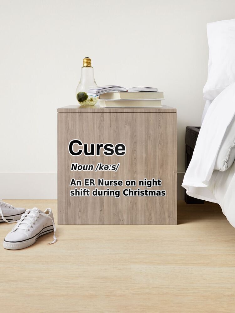 Christmas Nurse Curse Definition Funny Sticker for Sale by fantasticpud