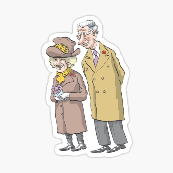 Royals, Charles and Camilla Sticker