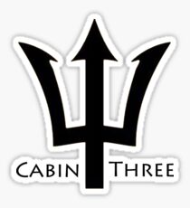 Cabin Three - Sea Foam Green Sticker