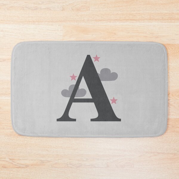 Item preview, Pink Stars & Clouds - Personalised A Name, Initial, Monogram designed and sold by CocoandDaisy.