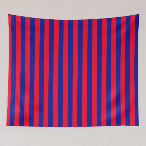 Item preview, Red & blue team colours (stripes) designed and sold by NiceEggThreads.
