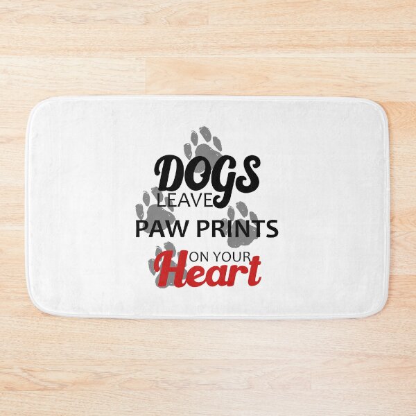 Item preview, Dogs Leave Paw Prints On Your Heart designed and sold by printrendstore.