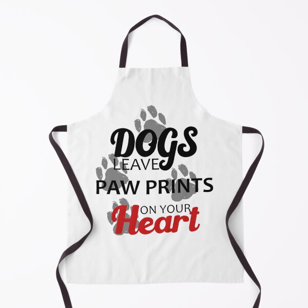 Item preview, Dogs Leave Paw Prints On Your Heart designed and sold by printrendstore.