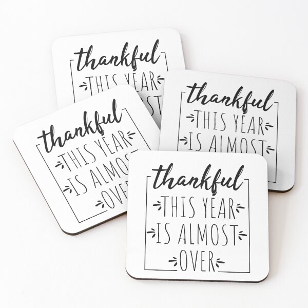 Item preview, Thankful This Year is Almost Over - Woman's Thanksgiving 2020 Gift -  Man's Thanksgiving 2020 Gift - For Him, For Her, For Husband, For Wife designed and sold by Van-Tees.
